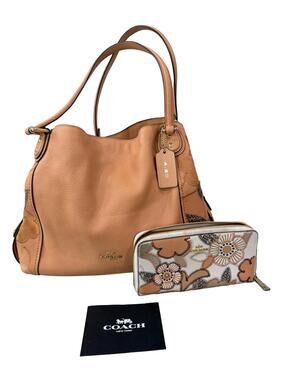 Coach Edie 31 Tea Rose Bag & Wallet Set